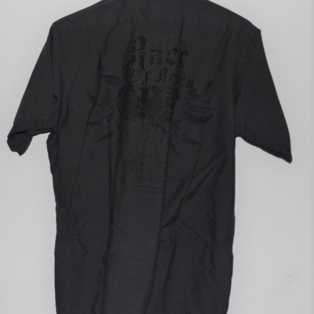 Corner Stone Button Down Gray Motorcycle Shirt L - image 4